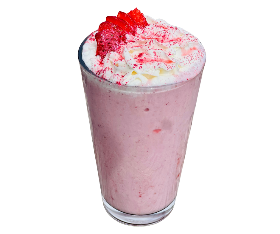 Strawberries & Cream Frappe Drink